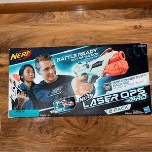 NERF Laser Ops Pro 2 Pack Alphapoint Lazer Tag Indoor Outdoor APP CONNECTIVITY